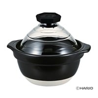 HARIO　フタがガラスのご飯釜(2～3合)