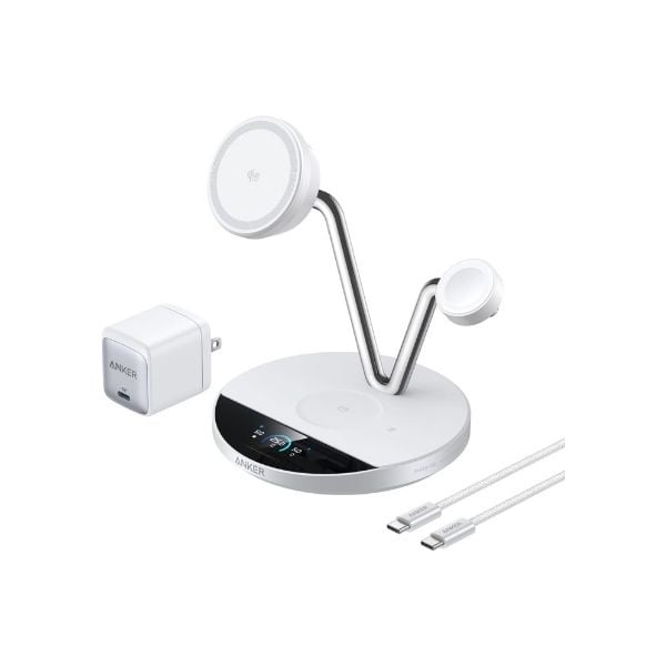 Anker Prime Wireless Charging Station (3-in-1, MagGo, AirCool, Dock Stand) (A2664N11-75)