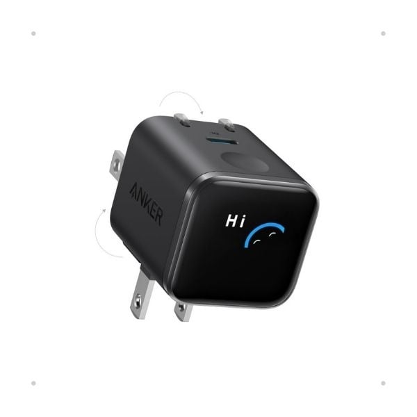 Anker Nano Charger (45W, Display, スイングプラグ)ブラック(A121DN11)