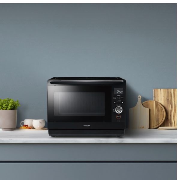 東芝 角皿式スチーム フラット庫内オーブンレンジ 26L ER-YD80-K