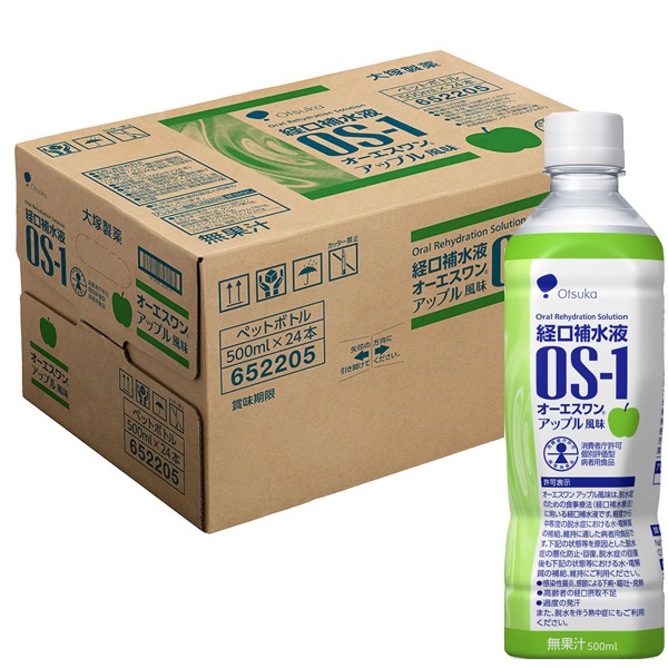 (従業員販売) (ケース) 経口補水液 OS-1 (オーエスワン) アップル風味 500mL×24本 大塚製薬(500mL×24本)
