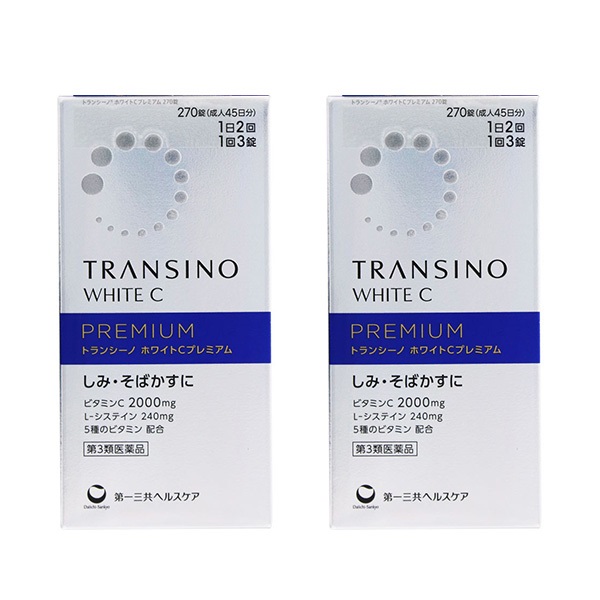 (従業員販売) トランシーノ ホワイトC プレミアム 270錠 まとめて2個 第一三共ヘルスケア 【第3類医薬品】(270錠×2個)