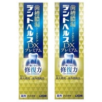 (従業員販売)デントヘルス 薬用ハミガキ DX プレミアム 90g ×2個ライオン 【医薬部外品】(90g×2個)