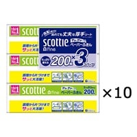 (従業員販売)スコッティペーパーふきんサッとサッとケース200枚3個×10個入り スコッティ scottie 日本製紙クレシア　(200組3個×10個入)