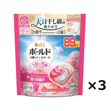 (従業員販売) ボールドジェルボール4D 華やかプレミアムブロッサムの香り つめかえテラジャンボサイズ ケース 89個×3個入 P&G