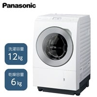 Panasonic　ドラム式洗濯機　NA-LX127EL-W【標準配送料2000円＋標準設置料6000円別途】(NA-LX127EL-W)