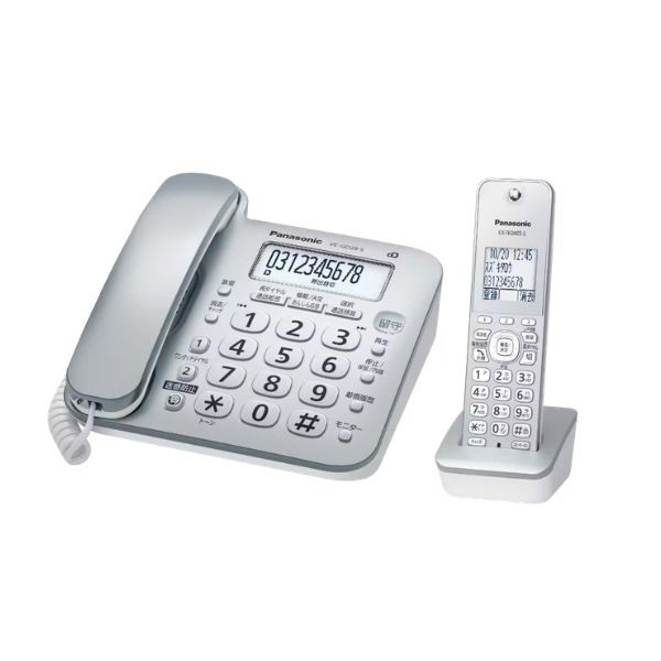 Panasonic　コードレス電話機（子機1台付き）　VE-GD28DL-S(VE-GD28DL-S)