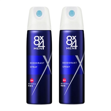 8x4 メン デオドラントスプレー 無香性 150g  2個セット 花王【医薬部外品】