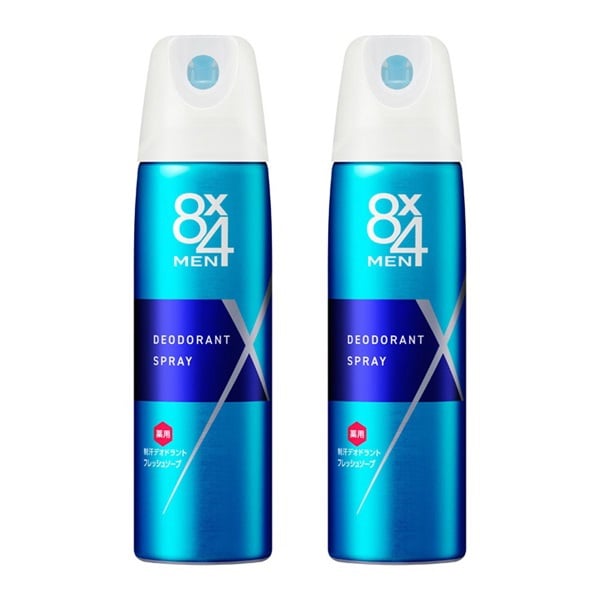 8x4 メン デオドラントスプレー フレッシュソープ 150g  2個セット 花王【医薬部外品】(2個セット)