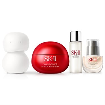 (ご予約商品 11月20日発売) SK-II スキンパワー リニュー エアリークリーム コフレ 2026 ホリデーコレクション (フェイスケアツールセット) / 乳液状美容クリーム / sk2