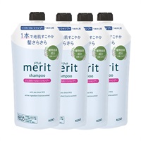 メリット リンスのいらないシャンプー つめかえ用 4個セット　花王( 4個セット)