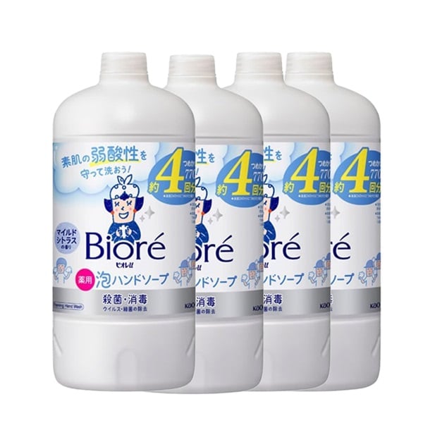 ビオレu 泡ハンドソープ つめかえ用 770ml 4個セット  Biore 花王 【医薬部外品】(4個セット)