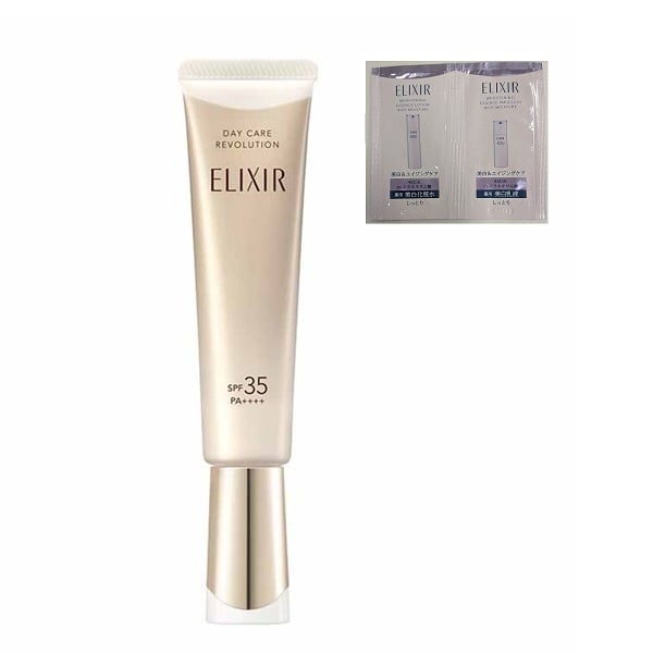 ELIXIR(エリクシール) デーケアレボリューション 35ml 美白ケア応援セット 資生堂(SPF35   (  ba))