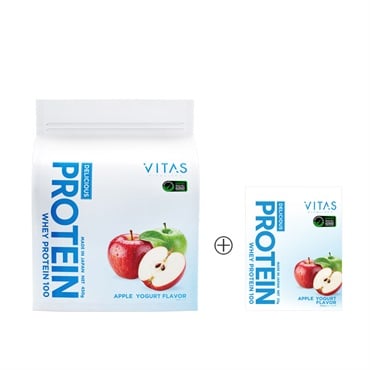 VITAS プロテイン WPC トライアル1食分付 450g+32g(リンゴヨーグルト風味)
