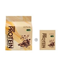 VITAS プロテイン WPC トライアル1食分付 450g+32g(カフェラテ風味)