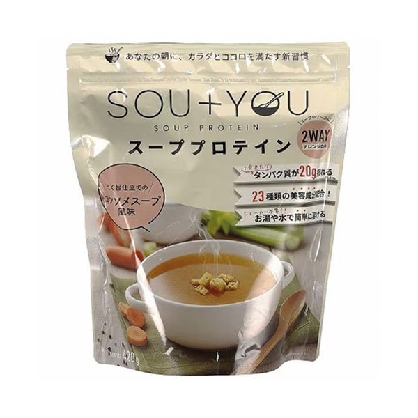 (ご予約商品) SOU+YOU スーププロテイン 420g MY ROUTINE(コンソメ風味)