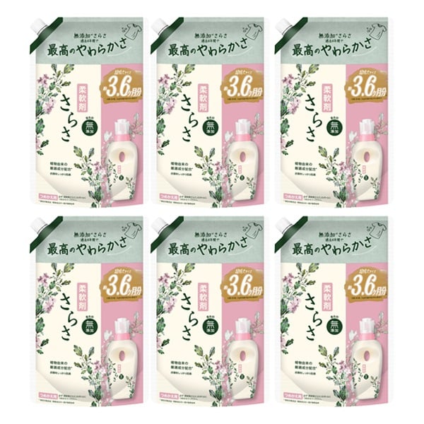 (ご予約商品)さらさ 柔軟剤 つめかえ 超ジャンボ ケース販売　1350ml×6個 P&G(1350ml×6個)