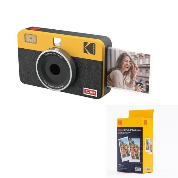 Kodak  Mini  Shot 2 RETRO イエロー　専用カートリッジセット　(PMS2R-C210RY)