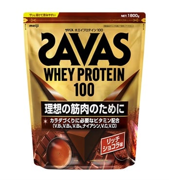 (ご予約商品) ザバス ホエイプロテイン100 リッチショコラ味 1800g 明治