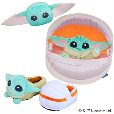 STAR WARS グローグー ハンドインクッション・ぬいぐるみフットウォーマーセット BF予約会