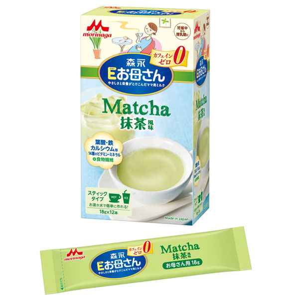 森永乳業 Eお母さん 抹茶風味 18g×12本 2112300013081