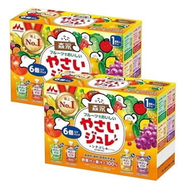 【2点セット】森永 フルーツでおいしい やさいジュレ 6個パック 1歳頃～ ベビー飲料