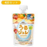 【4点セット】森永 果実とミネラルのうるジュレ ORANGE 1歳頃～ ベビー飲料(2112344083781)