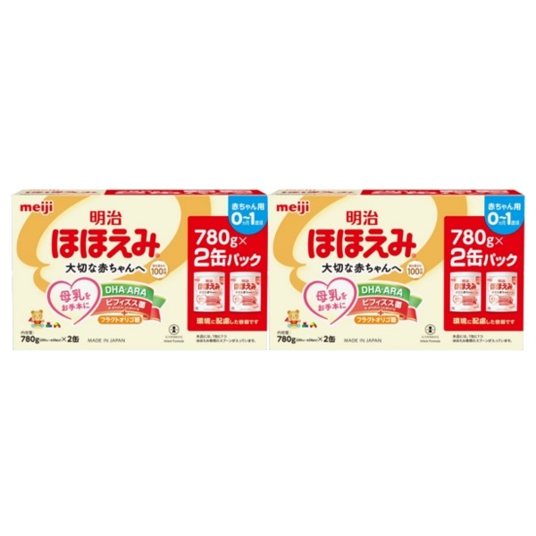 従業員予約会【2点セット】明治 ほほえみ 780g×2缶パック  0ヵ月～ 粉ミルク ベビー #(2112344084542)