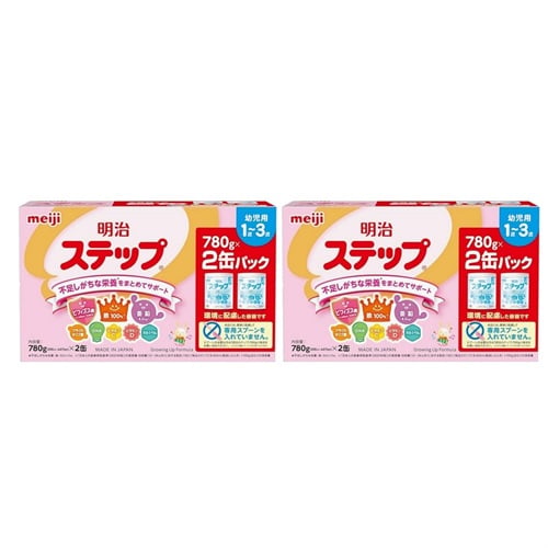 【2点セット】明治 ステップ 2缶パック 780g×2缶 1歳頃～ フォローアップミルク 粉ミルク #