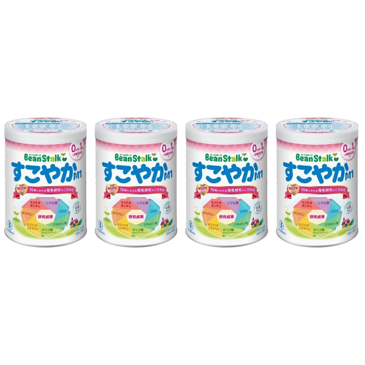 【2点セット】ビーンスターク すこやかM1 大缶 800g×2缶パック 粉ミルク 0か月～ #(2112344084672)