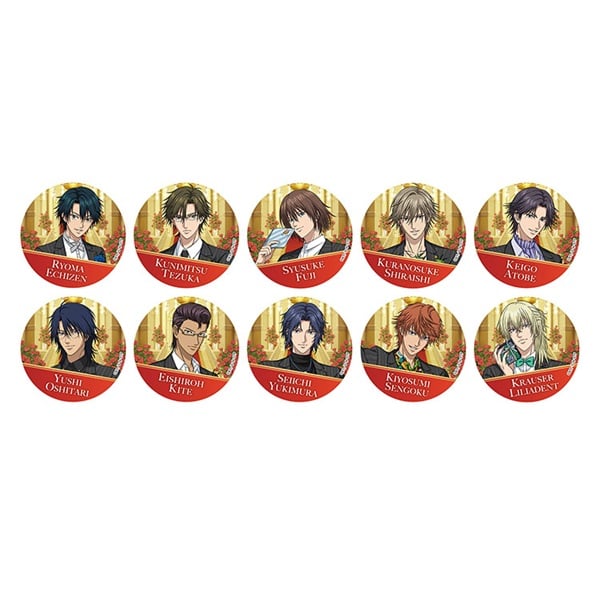 新テニスの王子様 缶バッジ 10種セット (4980558244070×10) お一人さま