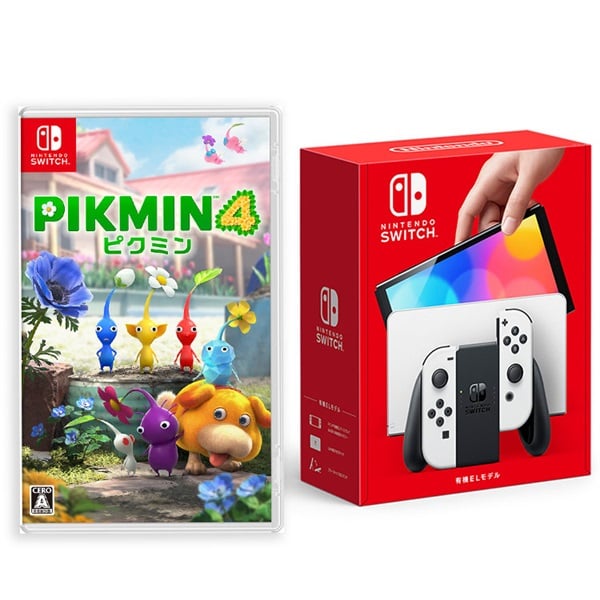 Nintendo Switch(有機ELモデル)Joy-Con(L)/(R) ホワイト＋Nintendo 