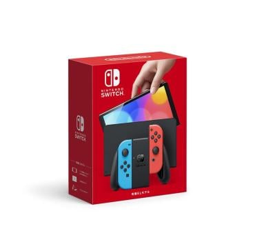 【箱破損あり】Nintendo Switch（有機ELモデル） Joy-Con(L) ネオンブルー/(R) ネオンレッド お一人さま１点限り 4902370548501 従業員販売 在庫限り