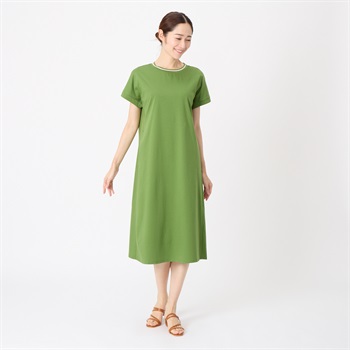 〔MARIKO KOHGA〕グリーン オケージョンワンピース 〝新品・未使用〟 ワンピース ライン使い PART2 BY JUNKO SHIMADA(パート2 BY
