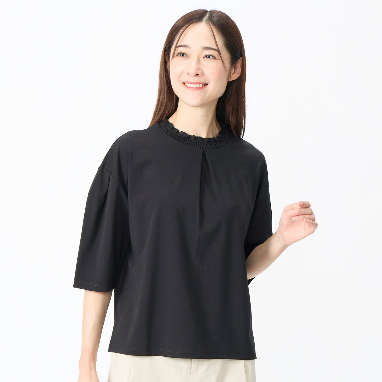 Tシャツ シャーリングネック PART2 BY JUNKO SHIMADA(パート2