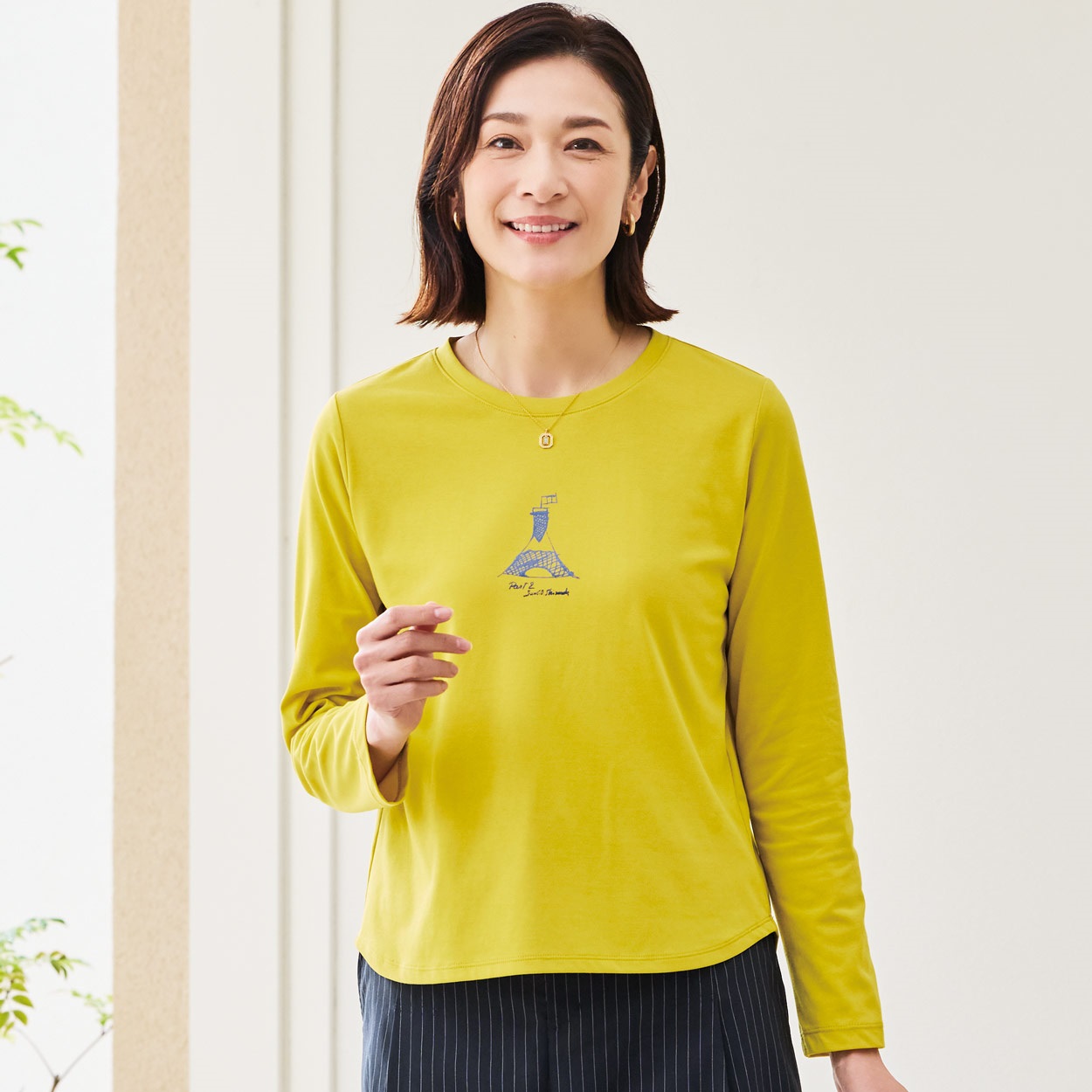 Tシャツ 裾ラウンドプリント PART2 BY JUNKO SHIMADA(パート2