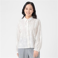 29 ジュンコシマダ JUNKO SHIMADA 総柄 長袖 ブラウス シャツ ブラウス フラワ－刺繍 レディス PART2 BY JUNKO SHIMADA(パート2 BY