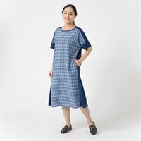 ボーダー刺繍ワンピース レディス PART2 BY JUNKO SHIMADA(パート2 BY ジュンコシマダ) 931977C(アオ-9ｺﾞｳ)