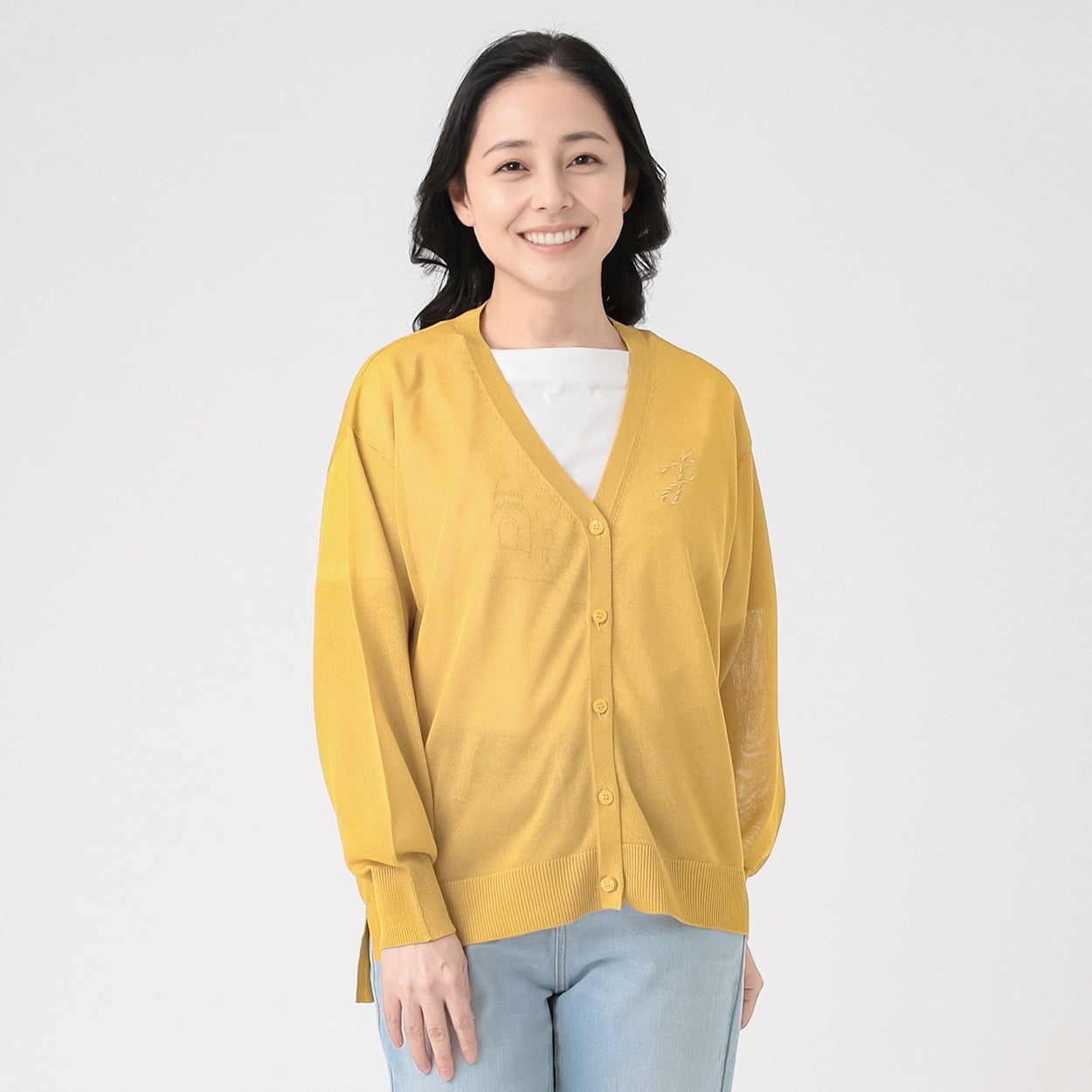 ジュンコシマダ JUNKO SHIMADA カーディガン 49AV.ジュンコ シマダ ウールジャージーカーディガン／当社限定