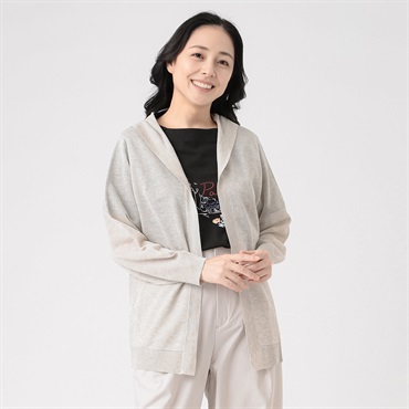 美品　ジュンコ　シマダ　junko shimada ロングカーディガン GOLDEN WEEK SALE】リネンニットロングカーディガン 49AV JUNKO