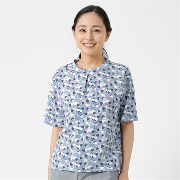 ランダムハート柄プリントＴシャツ レディス PART2 BY JUNKO SHIMADA(パート2 BY ジュンコシマダ) 933821C(ウスアオ-M)