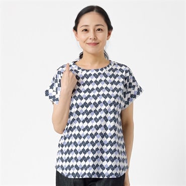 ハート柄総プリントＴシャツ レディス PART2 BY JUNKO SHIMADA(パート2 BY ジュンコシマダ) 933822C(ウスムラサキ-M)