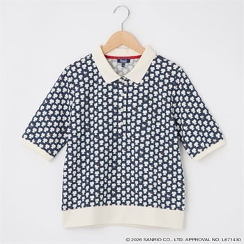 ハローキティ総柄ポロシャツ PART2 BY JUNKO SHIMADA(パート2 BY ジュンコシマダ) 933831C(キナリ-M)