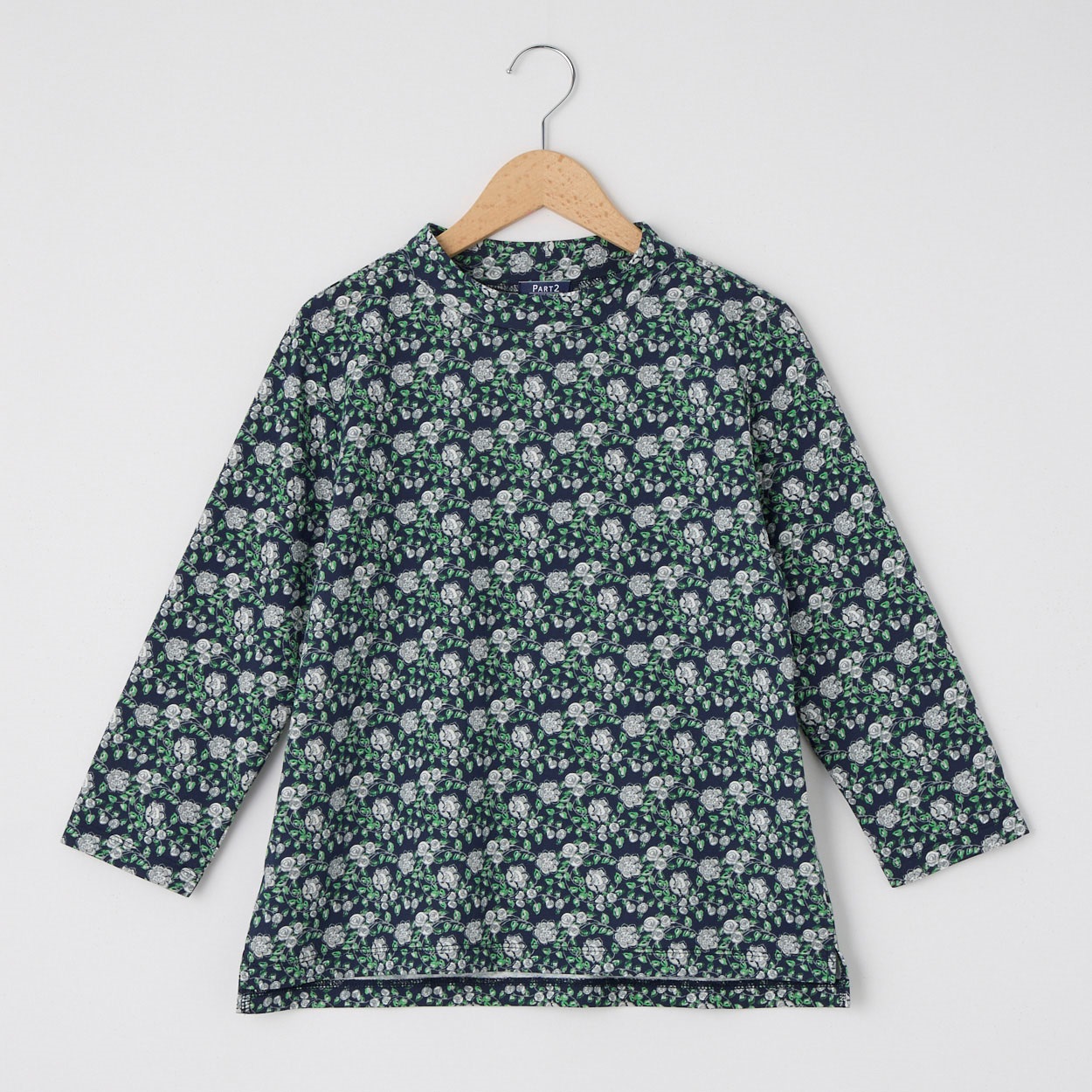 チビハイネックミニ花柄Tシャツ PART2 BY JUNKO SHIMADA(パート2 BY ジュンコシマダ) 933835C(コイアオ-XL)
