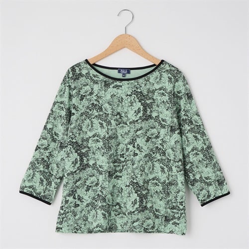 パイピング使い配色Tシャツ PART2 BY JUNKO SHIMADA(パート2 BY ジュンコシマダ) 933836C(ミドリ-M)