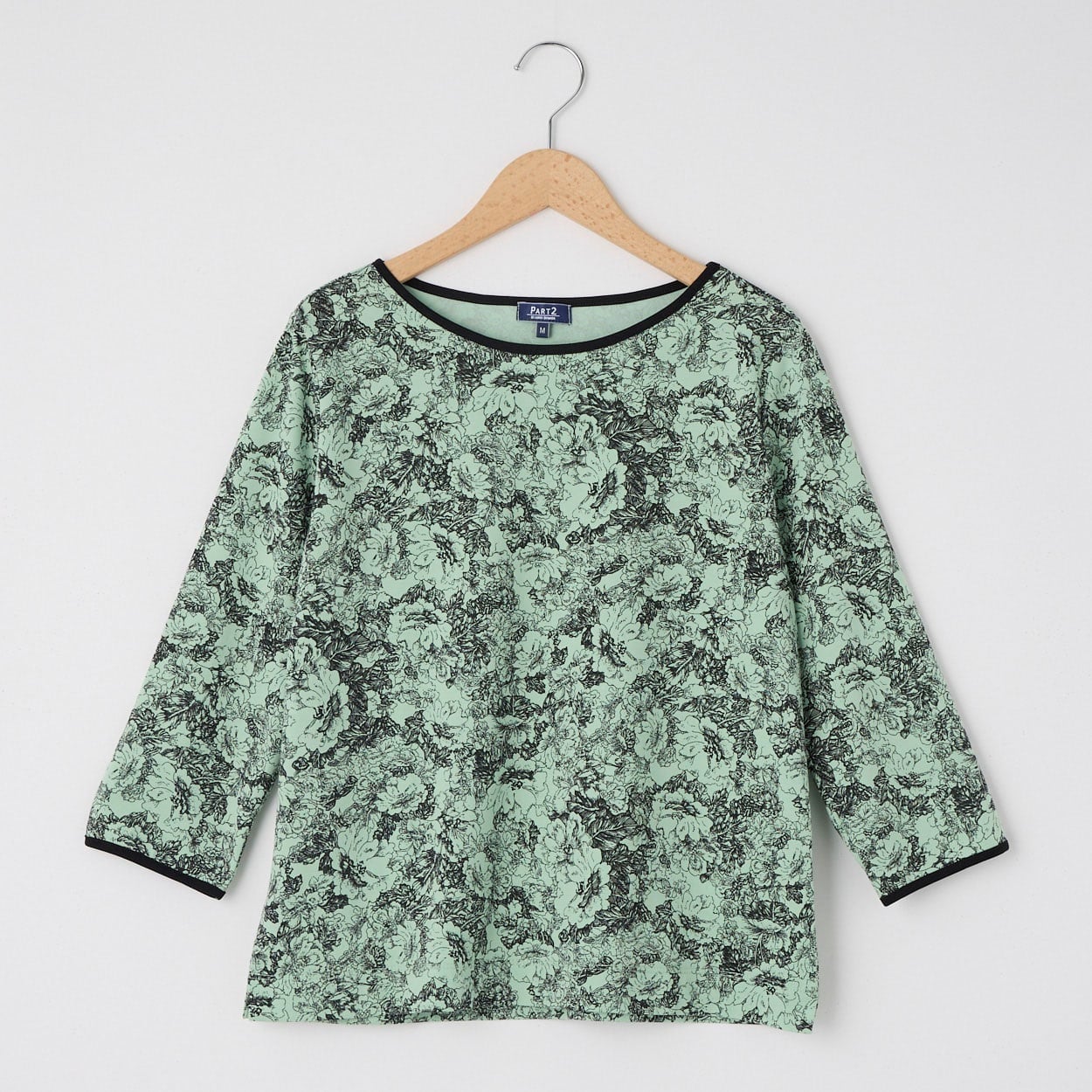 パイピング使い配色Tシャツ PART2 BY JUNKO SHIMADA(パート2 BY ジュンコシマダ) 933836C(ミドリ-M)