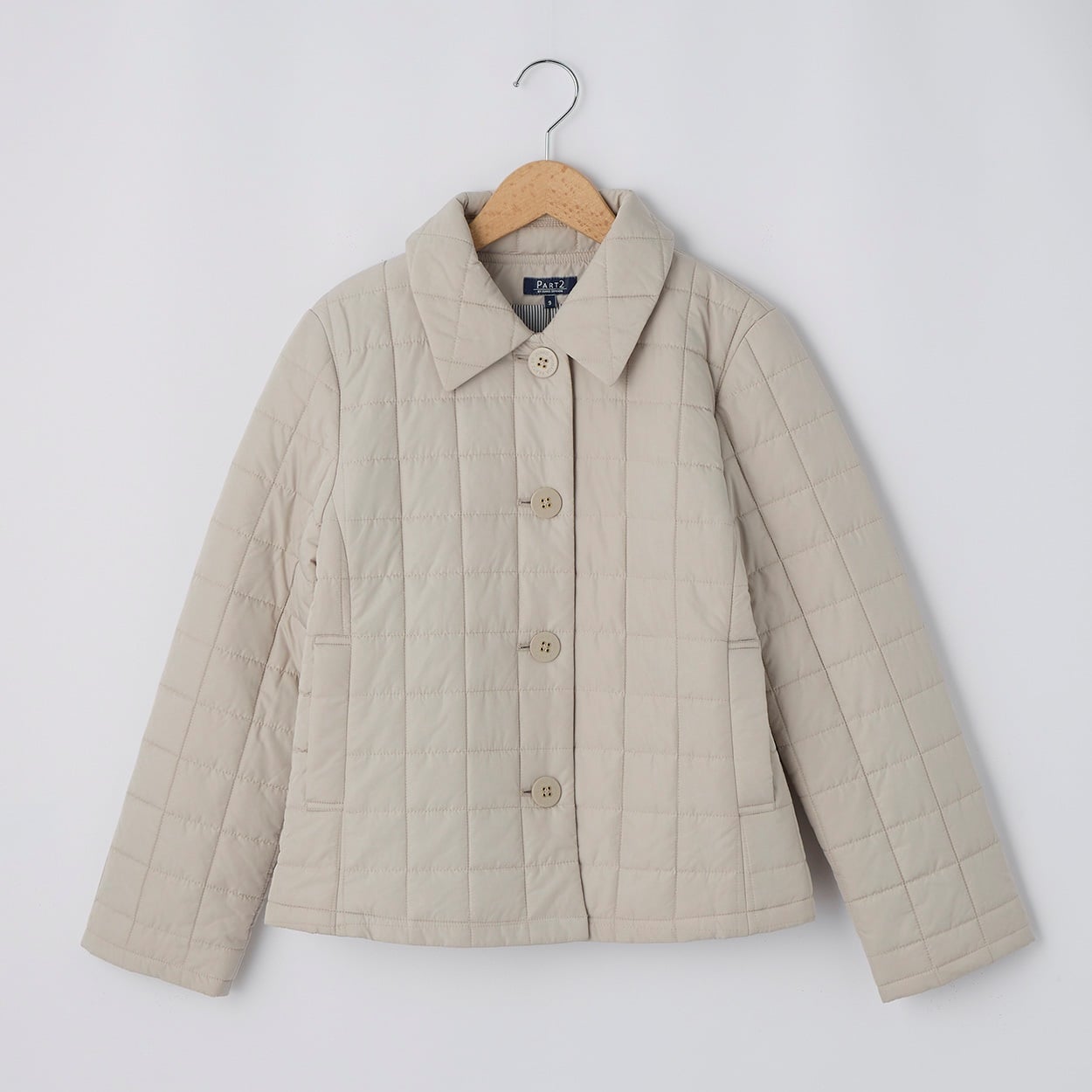 中綿キルトショ－トジャケット PART2 BY JUNKO SHIMADA(パート2 BY ジュンコシマダ) 931053C(キナリ-11ｺﾞｳ)