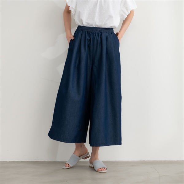 ホメオスタイル パンツ 短い ガウチョパンツ