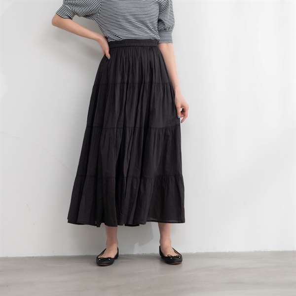 TVC インド綿ティアードスカート レディス | イオンスタイルオンライン  