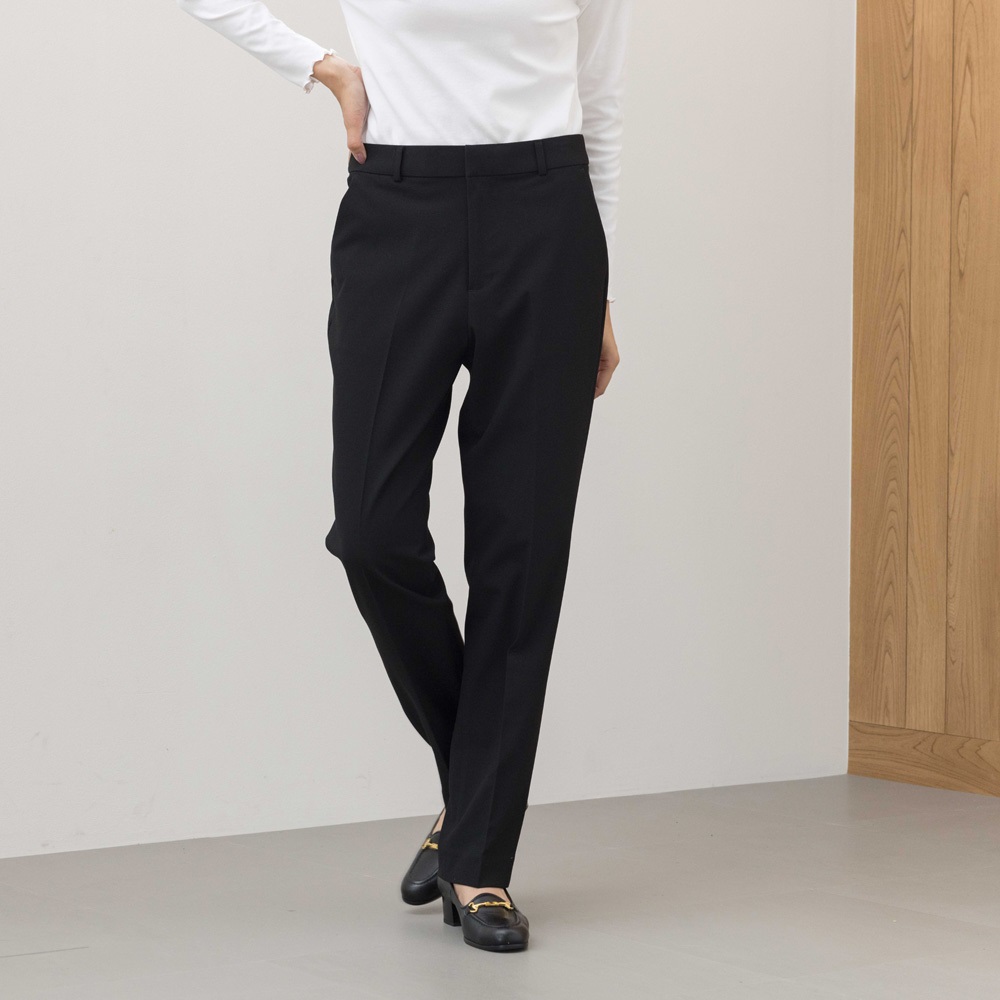 TVC(ティーヴィシー) イージーケア また下長めストレートパンツ